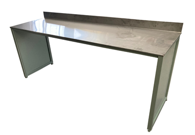 Empfangstheke Outdoortheke Edelstahltheke Work