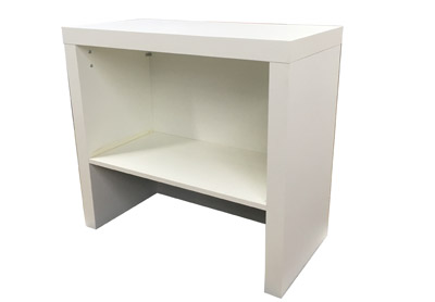 Messetheke Promotiontheke smart wei lackiert