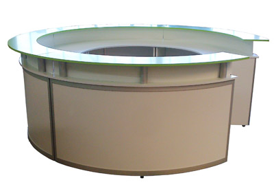 Rundtheke Usedom II 3m durchmesser Cateringtheke