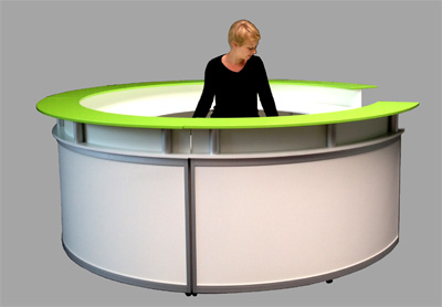 Rundtheke Usedom II 3m durchmesser Cateringtheke